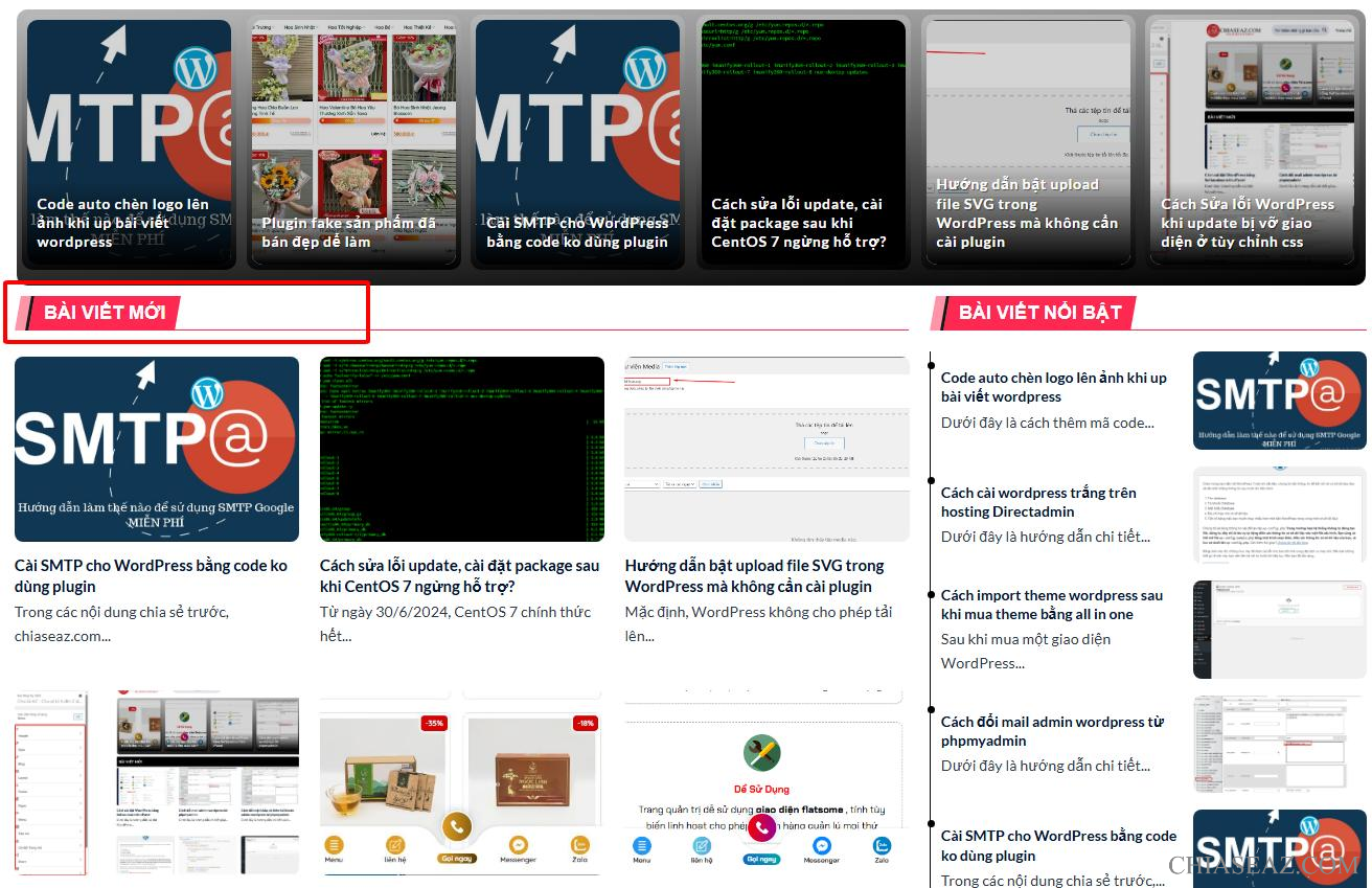 Code css trang trí tiêu đề danh mục đẹp
