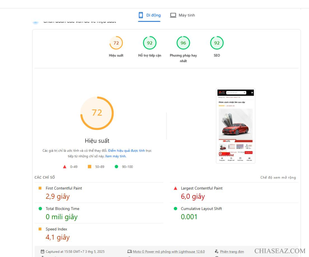 Ảnh sau khi tối ưu youtube